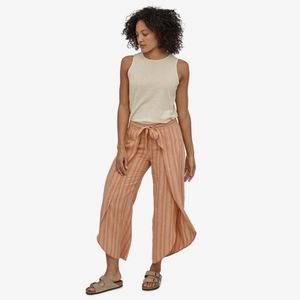 Patagonia Garden Island Pants, Small, Dusk Stripe Scotch Pink